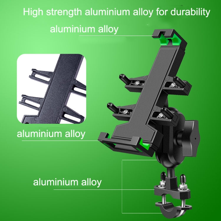 A02 Motorcycle Mobile Phone Navigation Bracket Car Riding Anti-shock Aluminum Alloy Rack