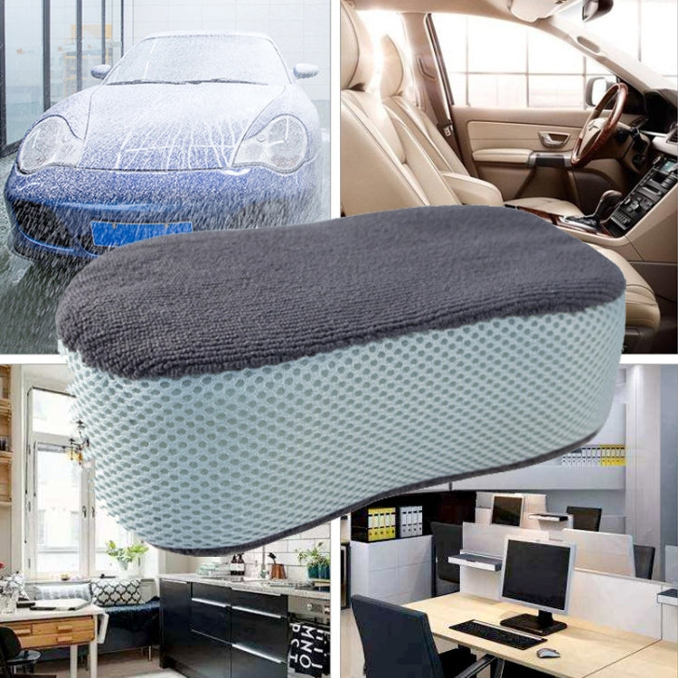 A01SP21 Ultra Fine Fiber Towel Cloth Sandwiches 8-shaped Multifunctional Car Washing Sponge Block