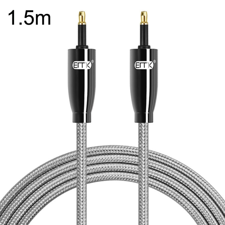 EMK QH4.0 Mini Toslink 3.5mm Interface SPDIF Audio Fiber Optical, Length: — 1m