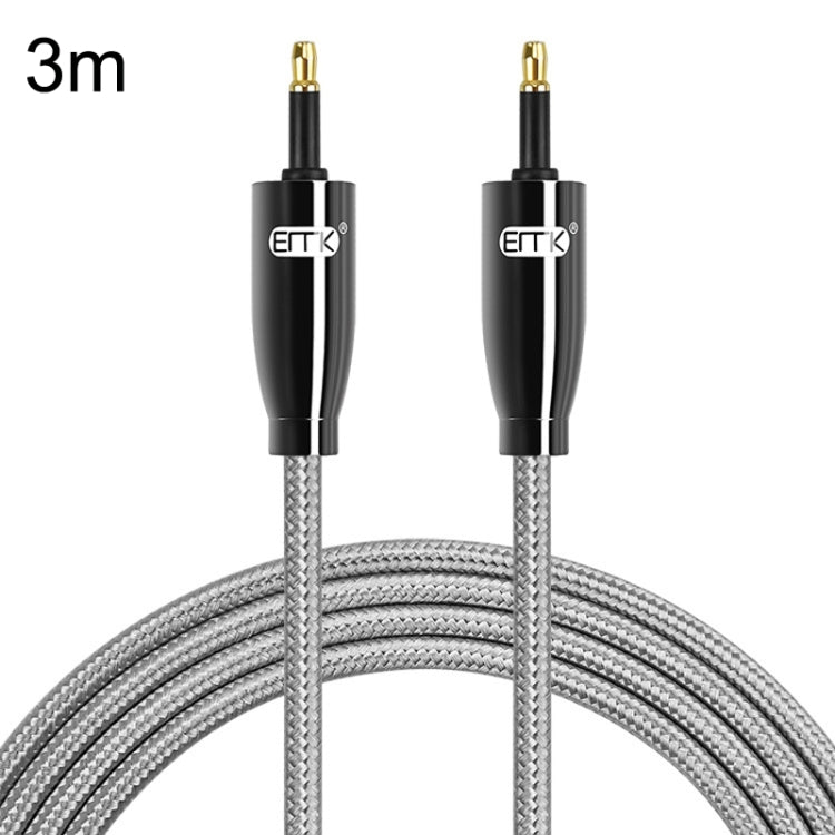 EMK QH4.0 Mini Toslink 3.5mm Interface SPDIF Audio Fiber Optical, Length: — 2m