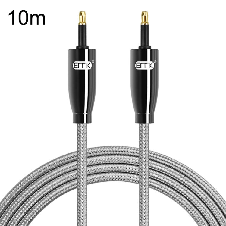 EMK QH4.0 Mini Toslink 3.5mm Interface SPDIF Audio Fiber Optical, Length: — 8m