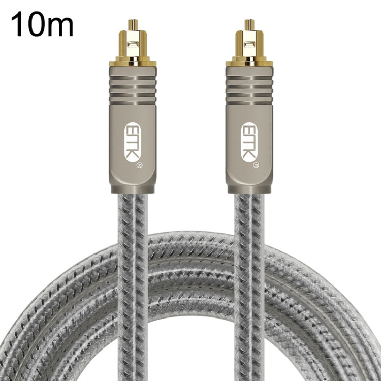 EMK YL/B Audio Digital Optical Fiber Cable Square To Square Audio Connection Cable, Length: — 8m
