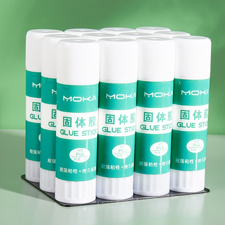 MOKA Solid Glue Student Stationery Children Handmade Solid Glue Stick, 12pcs 15g