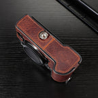 For FUJIFILM X-T5 Camera Cowhide Bag Anti-scratch Protective Case Base Cover
