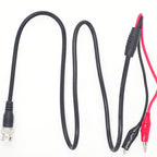 2pcs BNC To 2 x Crocodile Clips Double Head Coaxial Cable Video Cable, Length: