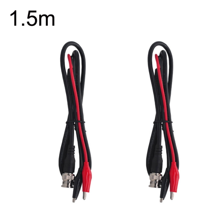 2pcs BNC To 2 x Crocodile Clips Double Head Coaxial Cable Video Cable, Length: — BNC To 2 x Crocodile Clips 1m