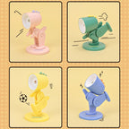 Mini Table Lamp Desktop DIY Ornaments Folding Night Light — Dinosaur Pink