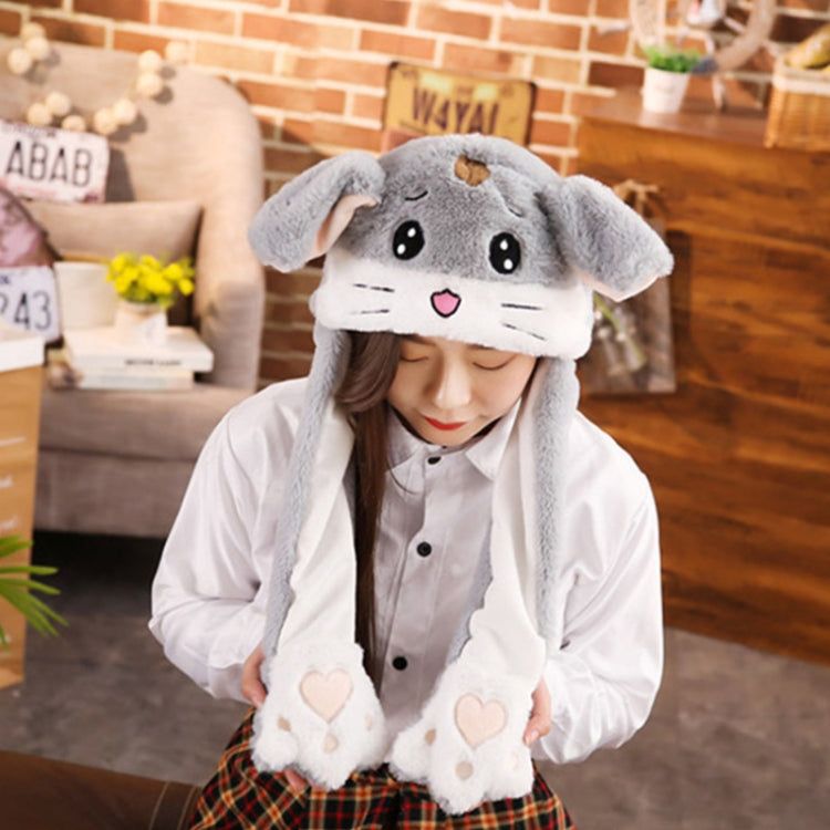 Autumn & Winter Cute Animal Magnet Airbag Ear Hat — Brown Field Mouse