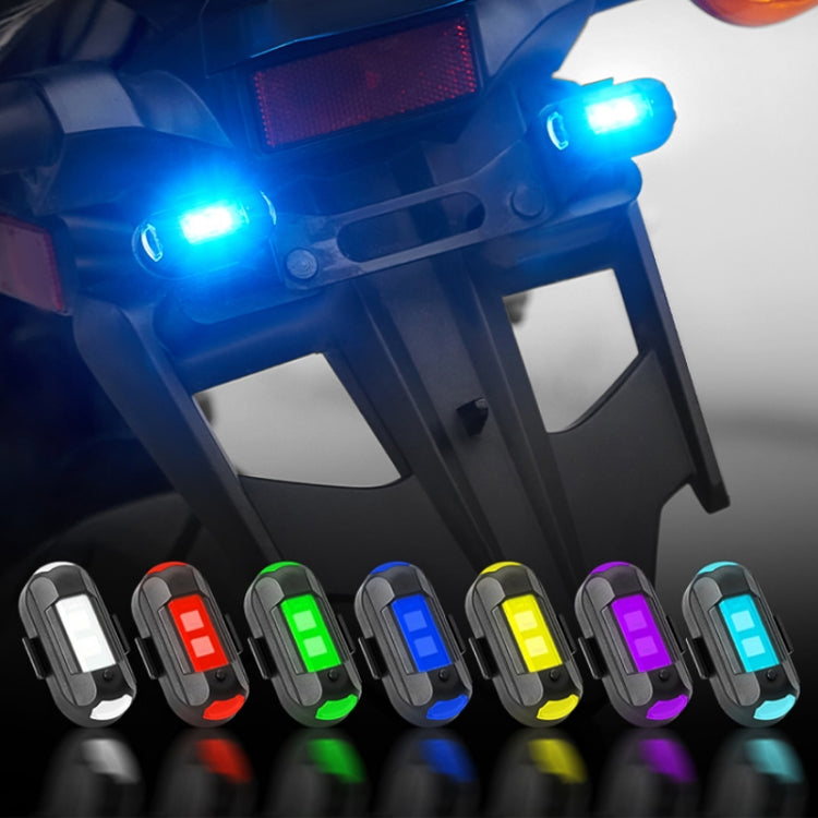 Vibration Remote Control Induction Motorcycle Wireless Strong Magnetic Warning Flash Light — 2 Light +1 RC