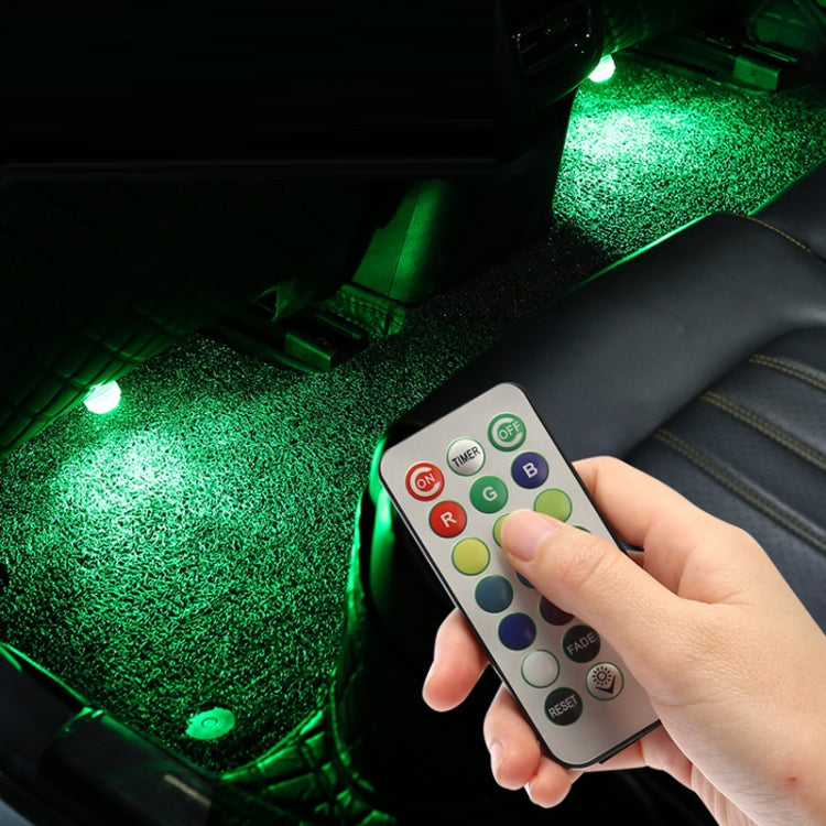 Car Modification Wireless Colorful Remote Control Atmosphere Light