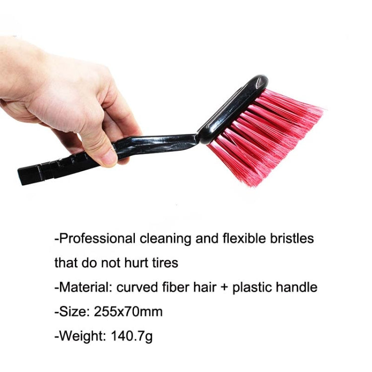 W-0272 Multifunctional Long Hair Cleaning Soft Car Tire Brush — view 5