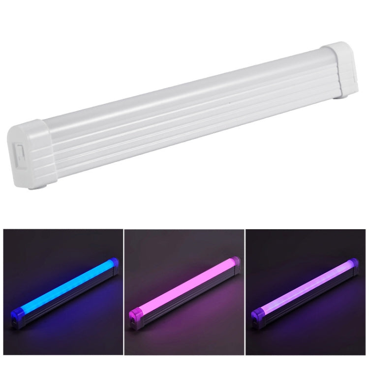 32cm Handheld Light Stick Three-color Changing Light USB Rechargeable Emergency Light Tube Fill Light — Blue Pink Purple  Light 1500 mAh