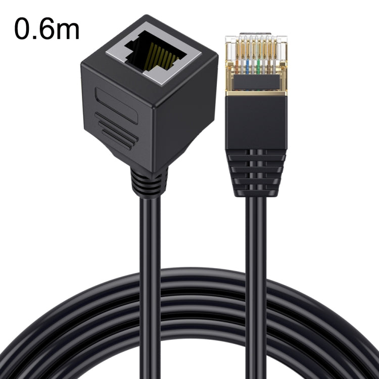 Cat 8 10G Transmission RJ45 Male To Female Computer Network Cable Extension Cable — Straight Head 0.3m