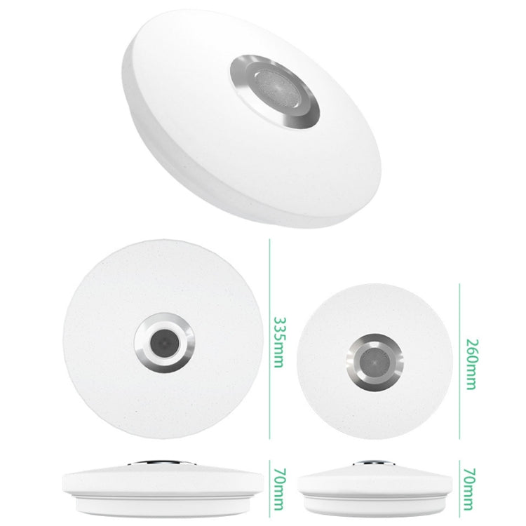Remote Control Bluetooth LED Ceiling Lamp RGB Music Rhythm Color Changing Lamp — 33cm