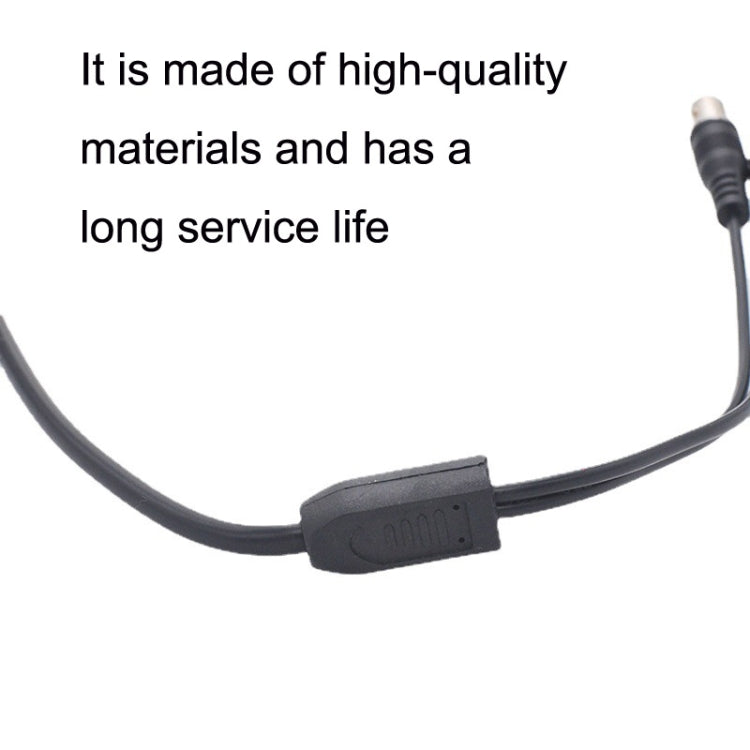 SZ015 BNC Male To 2xFemal Communication Cables VCR Coaxial Video Cable, Cable Length:0.42m