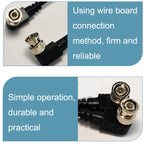 BNC Male to Male Elbow Audio and Video Cable Coaxial Cable, Length: