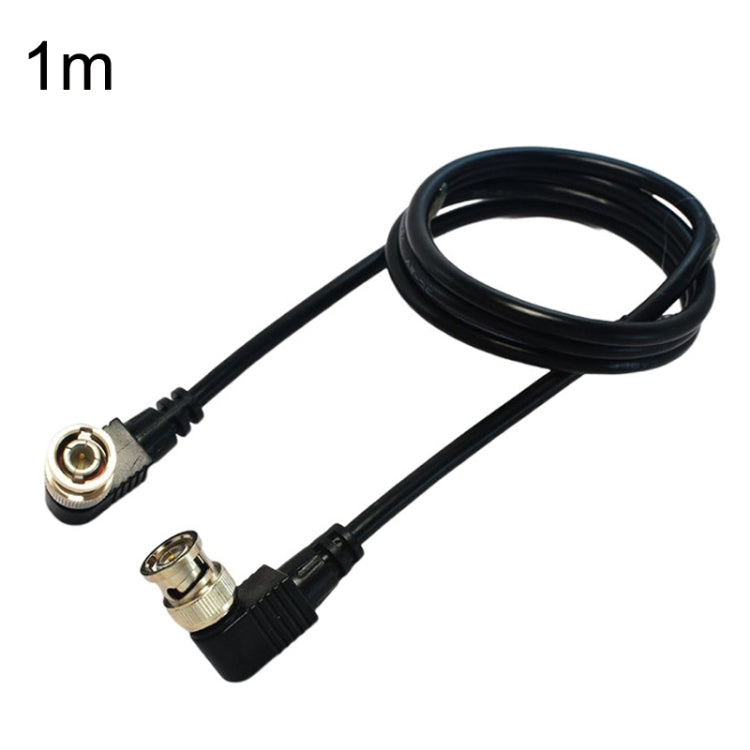 BNC Male to Male Elbow Audio and Video Cable Coaxial Cable, Length: — 0.5m