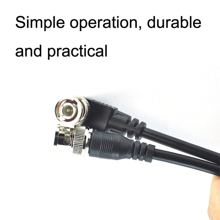 BNC Male Straight Head To Elbow Head Coaxial Spring Cable Video Cable Audio Signal Source Wire — view 3