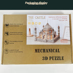 3D Wooden Puzzle Children Educational Toys DIY Handmade Ornaments, LG904 Castle