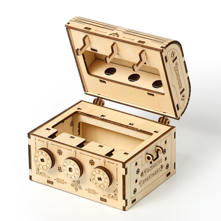 3D Wooden Puzzle Toys DIY Handmade Ornaments, Password Box