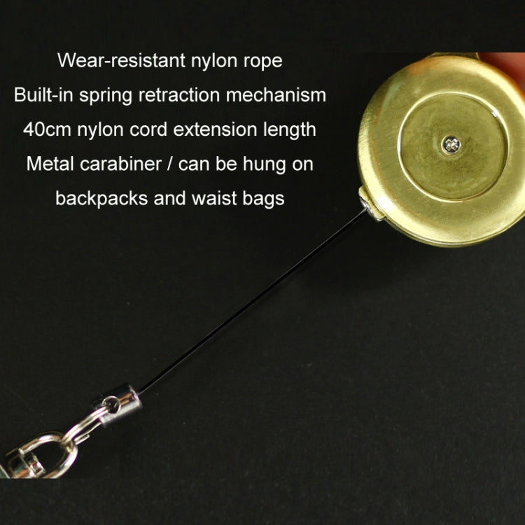 Outdoor Mountaineering Metal Easy-to-pull Retractable Key Chain