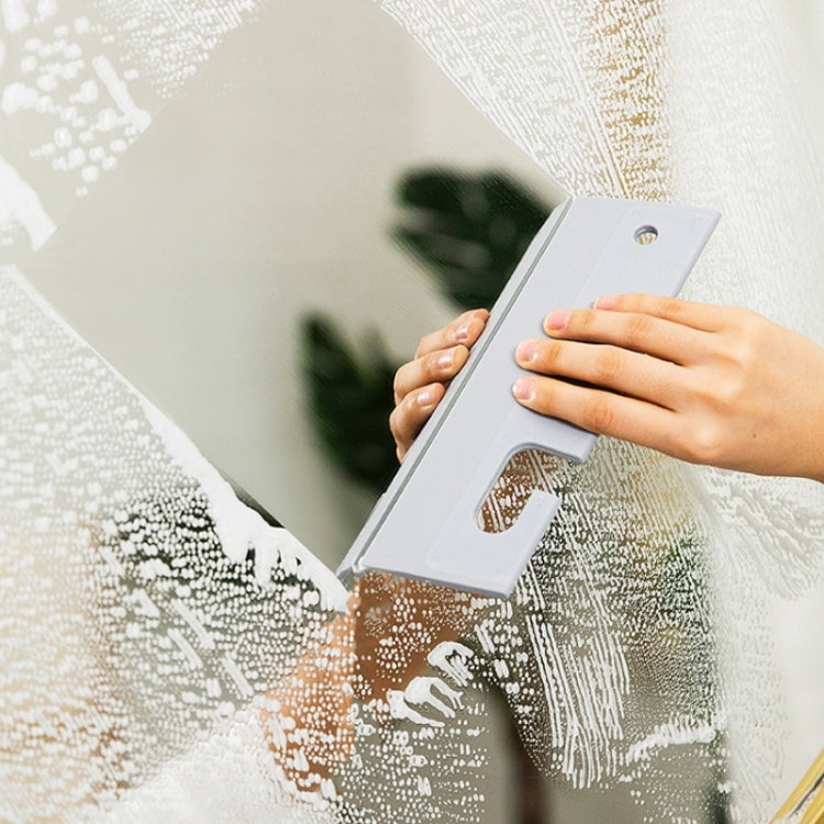 Bathroom Mirror Glass Silicone Wiper Cleaning Tools — Grey