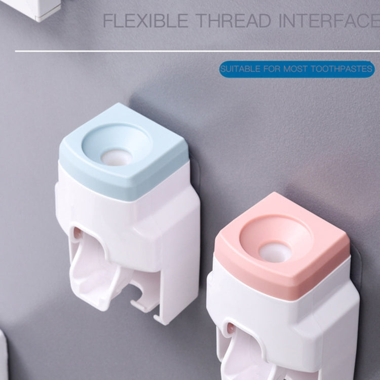 2pcs 2 In 1 Wall-mounted Automatic Toothpaste Squeezer Toothbrush Holder — view 8