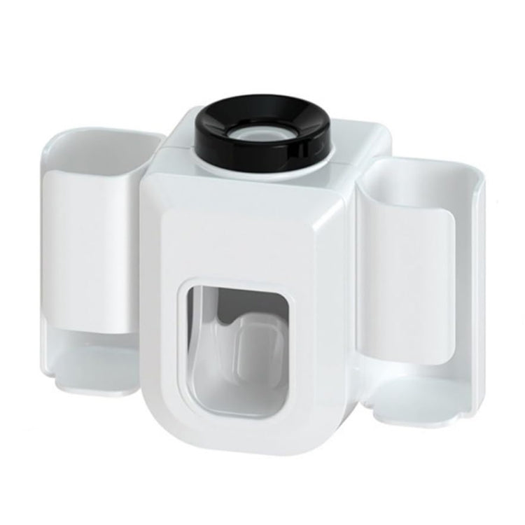 Electric Toothbrush Holder Automatic Toothpaste Squeezer Bathroom Wall Mounted Toothpaste Holder — Gray
