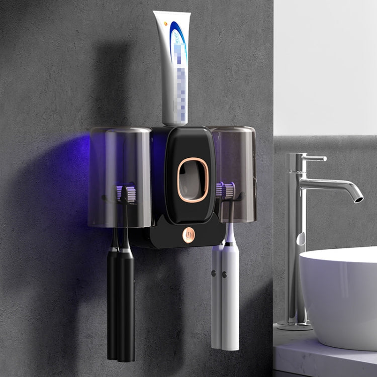 Couple Wall Mounted Toothbrush Holder Automatic Squeeze Toothpaste Device, Spec: — Ordinary Green