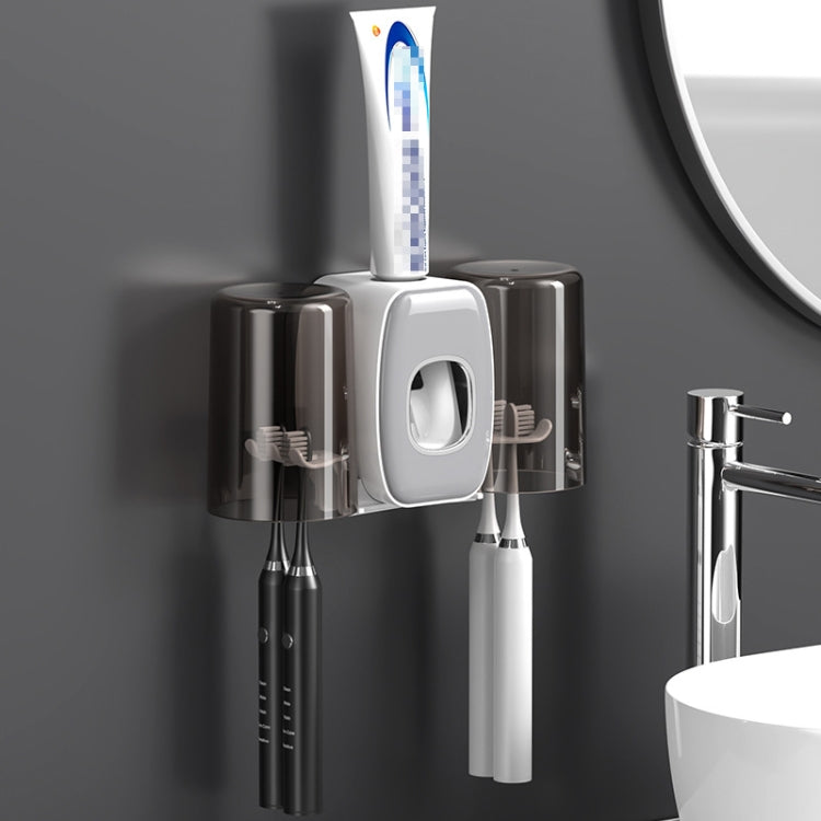 Couple Wall Mounted Toothbrush Holder Automatic Squeeze Toothpaste Device, Spec: — view 9