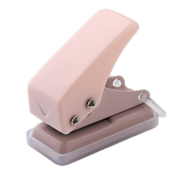 kw-trio 92A0 10 Pages Single Hole Mini Loose Leaf Puncher — Black