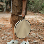 Outdoor Aluminum Alloy Folding Small Round Table Portable Liftable Camping Table