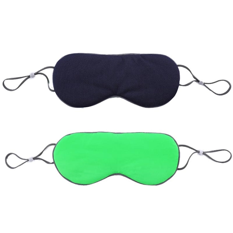 2pcs Double-sided Sleep Eye Mask Elastic Bandage Travel Eyeshade — Classical Gray + Deep Gray