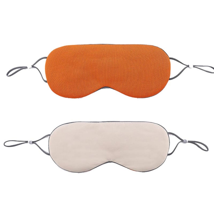 2pcs Double-sided Sleep Eye Mask Elastic Bandage Travel Eyeshade — Wine Red + Rose Red