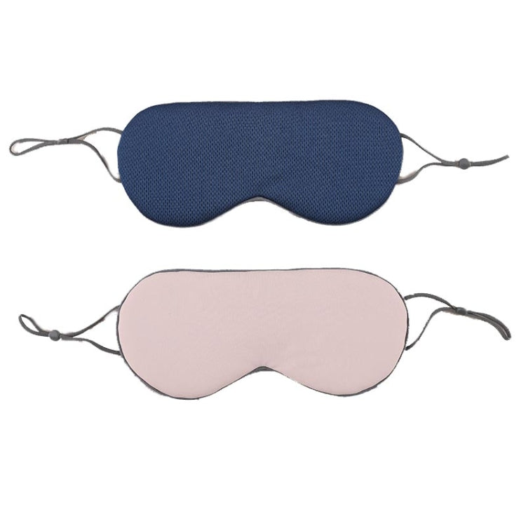 2pcs Double-sided Sleep Eye Mask Elastic Bandage Travel Eyeshade — Rouge Pink+ Elegant Purple