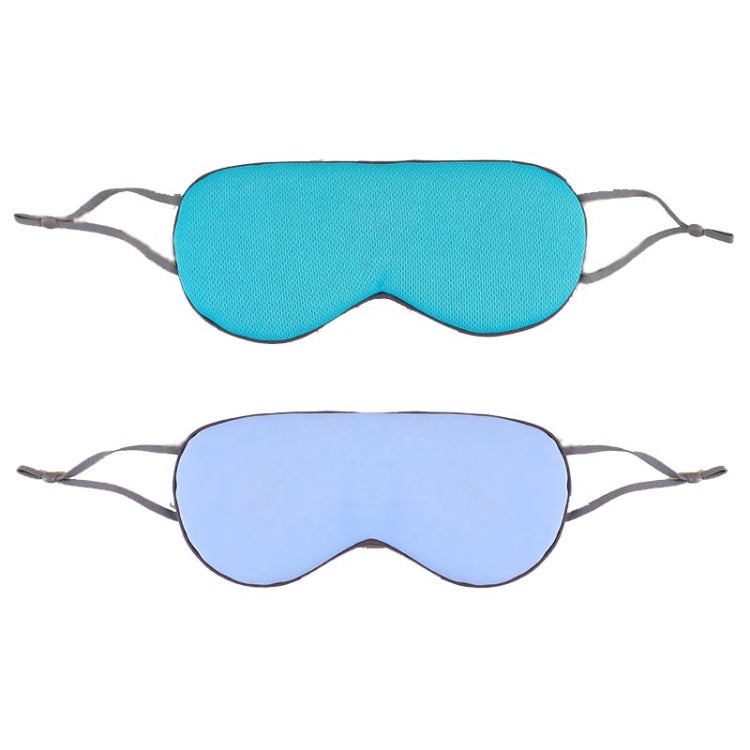 2pcs Double-sided Sleep Eye Mask Elastic Bandage Travel Eyeshade — Deep Blue+Pink