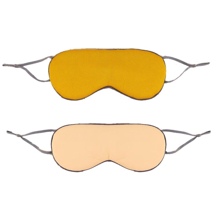 2pcs Double-sided Sleep Eye Mask Elastic Bandage Travel Eyeshade — Blue+Sky Blue