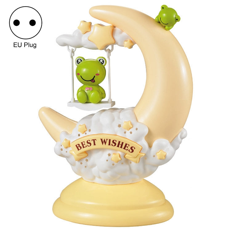 GOELONG Cartoon Moon Table Lamp Children Room Animal Night Light, Plug: — view 8