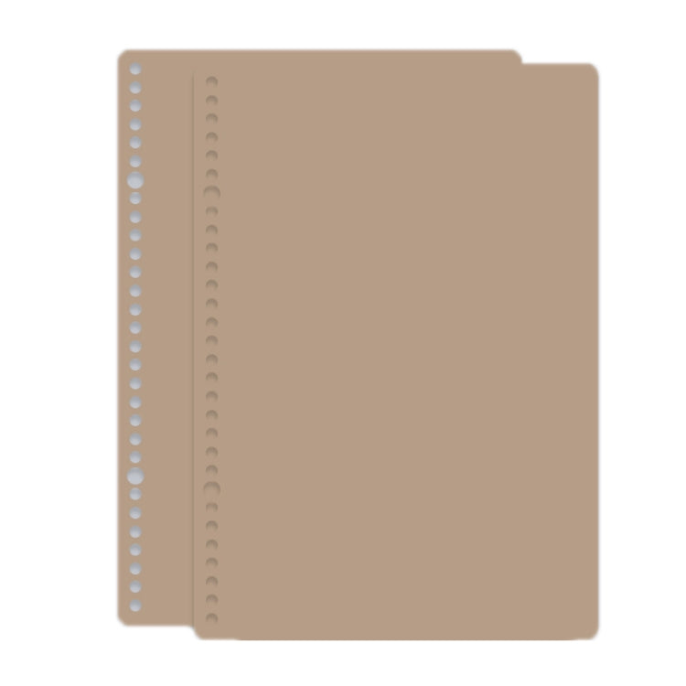5sets Frosted Loose-Leaf Book Cover DIY Hand Book Cover — Blue