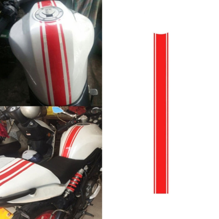 50cm DIY Fuel Tank Cover Reflective Sticker for Car and Motorcycle — Silver