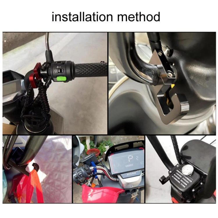 2pcs Motorcycle Type 69 Aluminum Alloy Multifunctional Helmet Hook