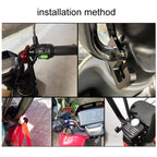 2pcs Motorcycle Type 69 Aluminum Alloy Multifunctional Helmet Hook