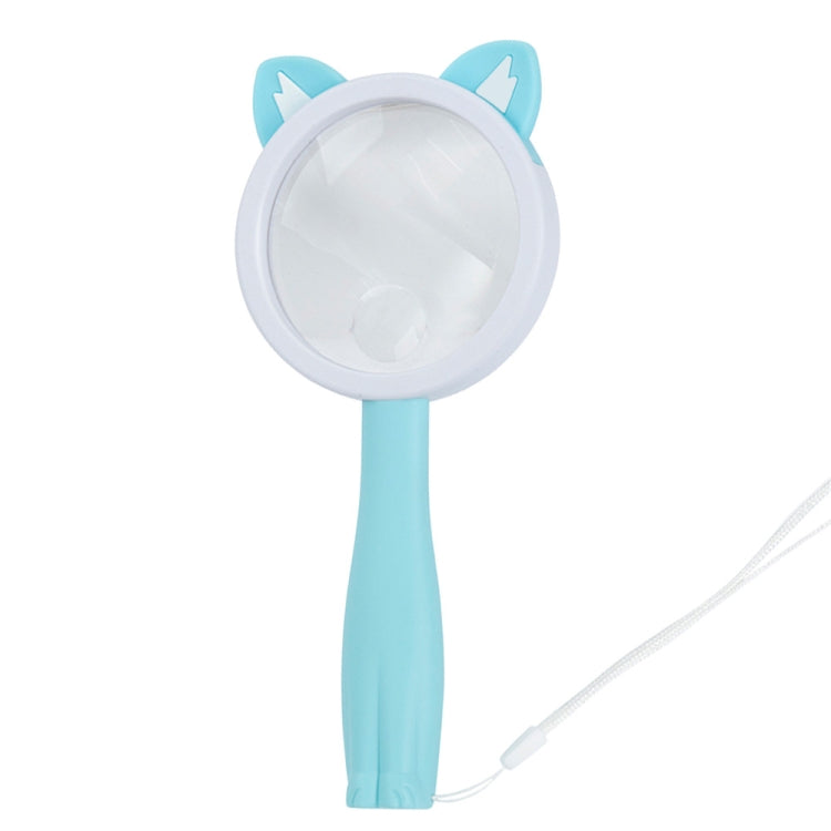 2275 5X/10X Cartoon Animal Handheld Children Science Experiment Magnifying Glass — Green Frog