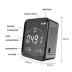 PTH-9C Gas Detector Infrared Carbon Dioxide Detector Temperature And Humidity Meter — view 3