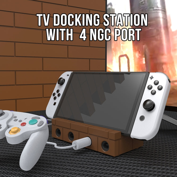 For Nintendo Switch / Switch OLED / NGC SW450 Handle Converter Multi-Function Charging Base Screener