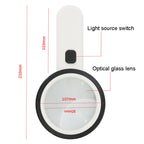JHS407 30X Handheld HD Magnifier With LED Light