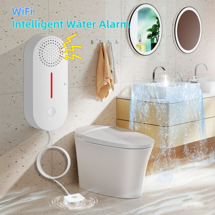 Tuya WIFI Sound and Light Water Immersion Alarm Leak Sensor Overflow Alarm Detector — Overflow Alarm Detector
