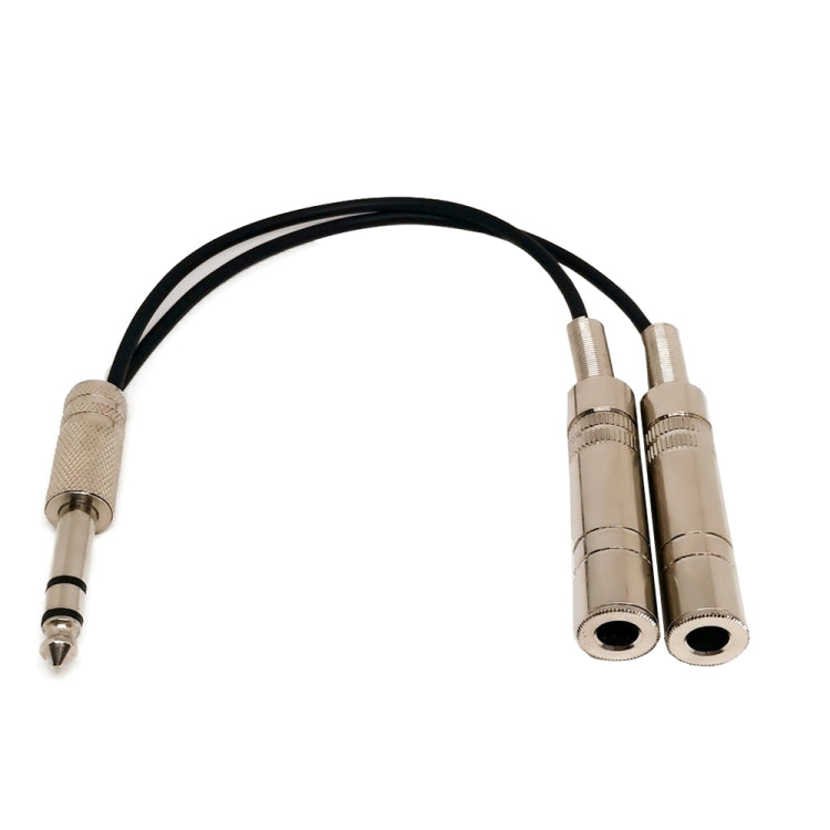 Noise Reduction Shielded Bass Electric Guitar Cable Musical Instrument Accessories — 6.35mm Male To 2 Female Single Channel