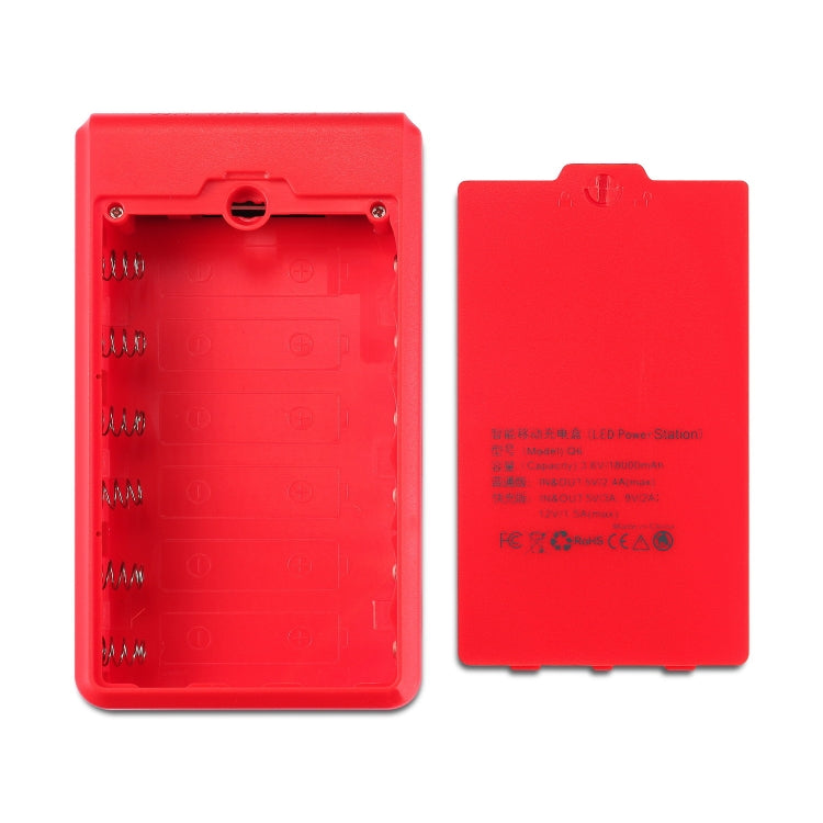 Q6 Removable 6 Sections 18650 Battery Box Charger Case, Style: — view 8