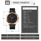 SKMEI 1652 Dual Movement Sports Leather Alloy Male Watch